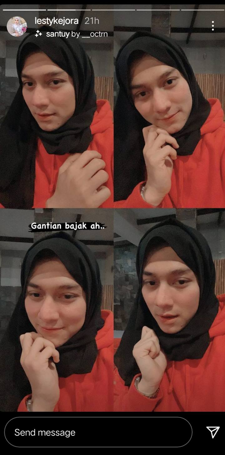 Penampilan Rizky Billar Pakai Hijab Sukses Bikin Pangling, Cantik Bak Wanita Arab