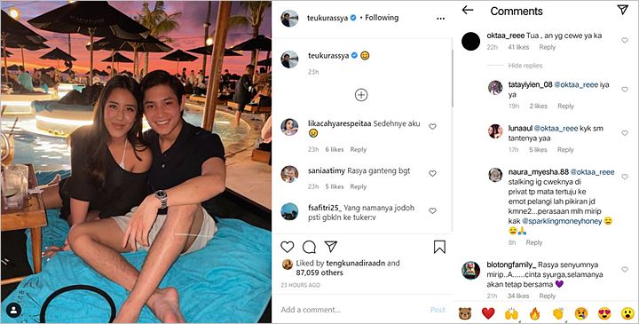 Teuku Rassya Pamer Foto Tahun Baru, Wajah Cantik Sang Pacar Malah Disebut Lebih Dewasa