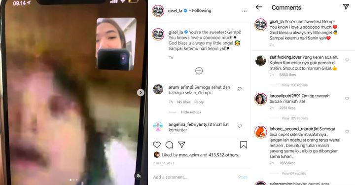 Gisella Anastasia Pamer Momen Video Call Bareng Gempi, Bikin Salut Gara-gara Ini