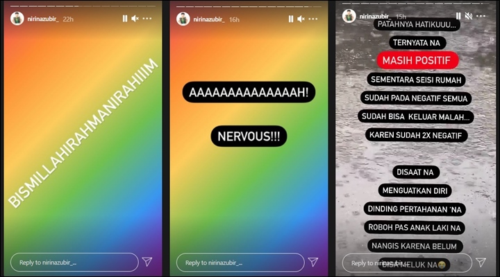 Nirina Zubir Masih Positif Covid-19