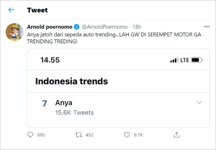 Chef Arnold Protes Usai Anya Geraldine Trending Gara-Gara Jatuh dari Sepeda