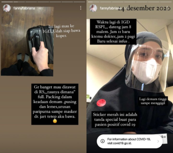 Fanny Fabriana Curhat Susahnya Jadi Pasien Covid-19, Ungkap Kondisi Terkini