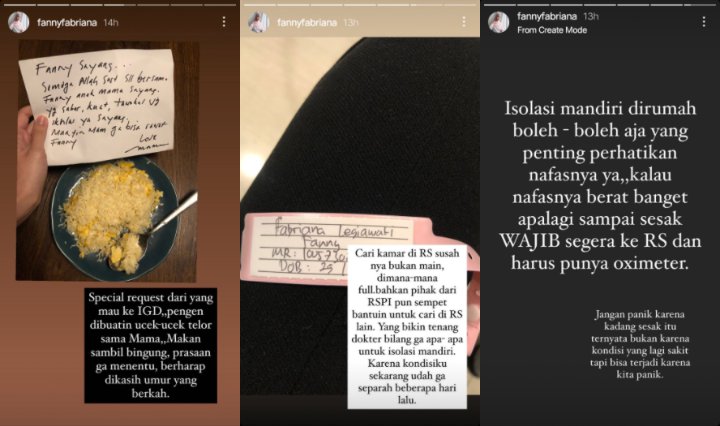 Fanny Fabriana Curhat Susahnya Jadi Pasien Covid-19, Ungkap Kondisi Terkini