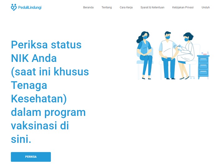 Situs Cek Penerima Vaksin