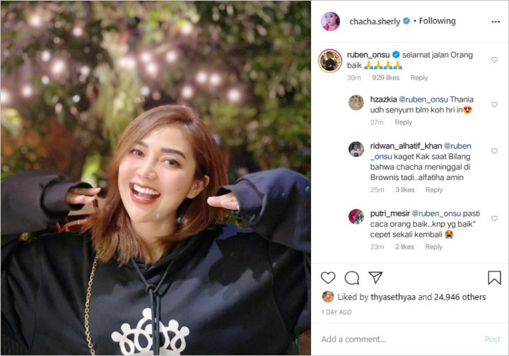 Mendiang Chacha Sherly di Mata Ruben Onsu dan Ayu Ting Ting: Dia Orang Baik