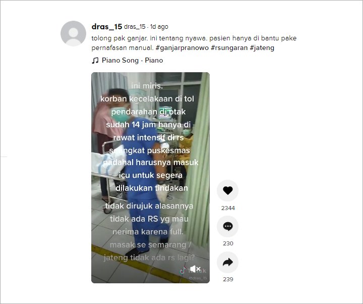 Akun TikTok Ini Protes Soal Meninggalnya Chacha Sherly, Ada Apa?