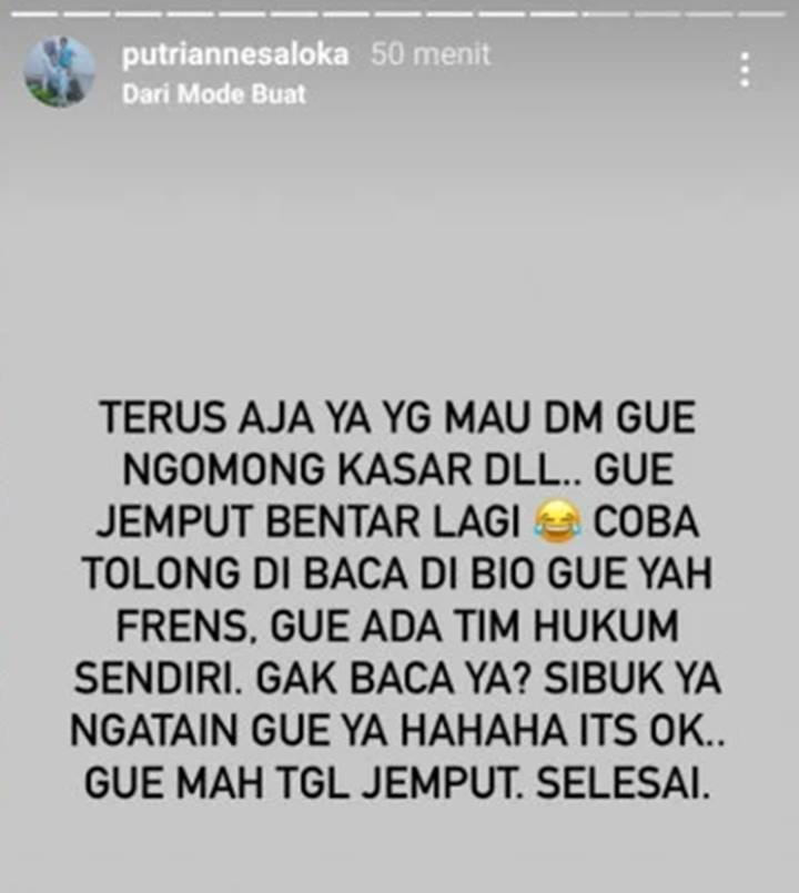 Putri Anne Siap Polisikan Netizen yang Sering Kirim DM Kasar, Sudah Kantongi Banyak Nama