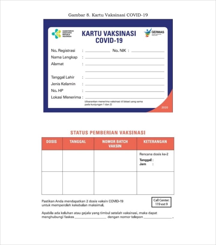 Peserta Vaksinasi COVID-19 Akan Dapat Kartu Khusus, Seperti Ini Bentuknya