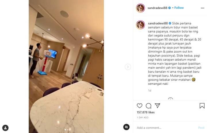 Kemampuan Raphael Main Basket Makin Meningkat, Sandra Dewi Sampai Takjub