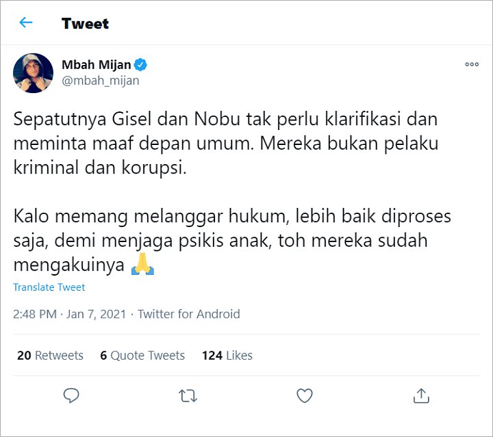 Mbah Mijan Sebut Gisel dan Nobu Seharusnya Tak Perlu Minta Maaf Ke Publik, Ini Alasannya