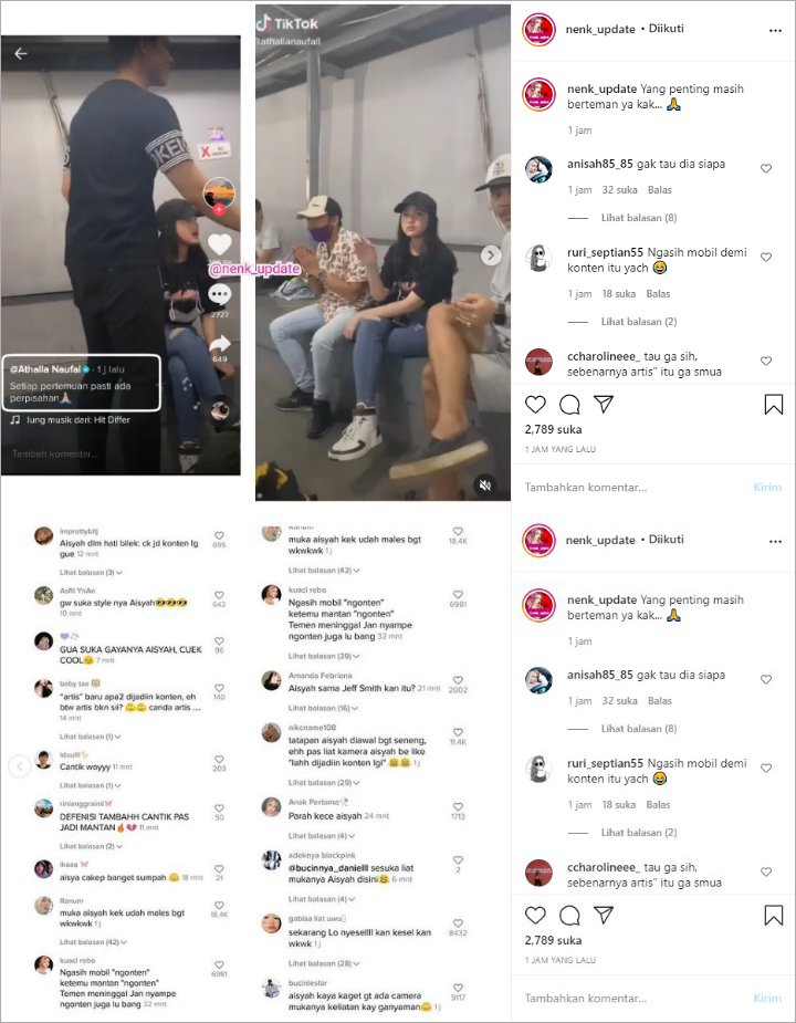 Sudah Putus, Begini Momen Saat Athalla Naufal Kembali Bertemu dengan Aisyah Aqilah