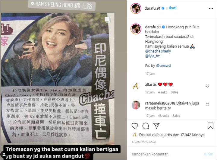 Dara Rafika Soal Chacha Sherly