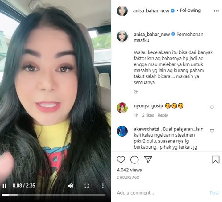 Postingan Annisa Bahar