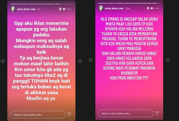 Postingan Annisa Bahar