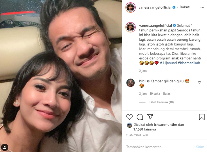 Ungkap Keinginan Program Anak Kembar, Vanessa Angel dan Suami \'Debat\' Soal Nama
