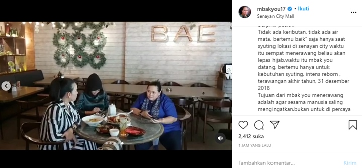 Mbak You Tanggapi Sindiran Nikita Mirzani, Ungkit Ramalan Soal Lepas Hijab
