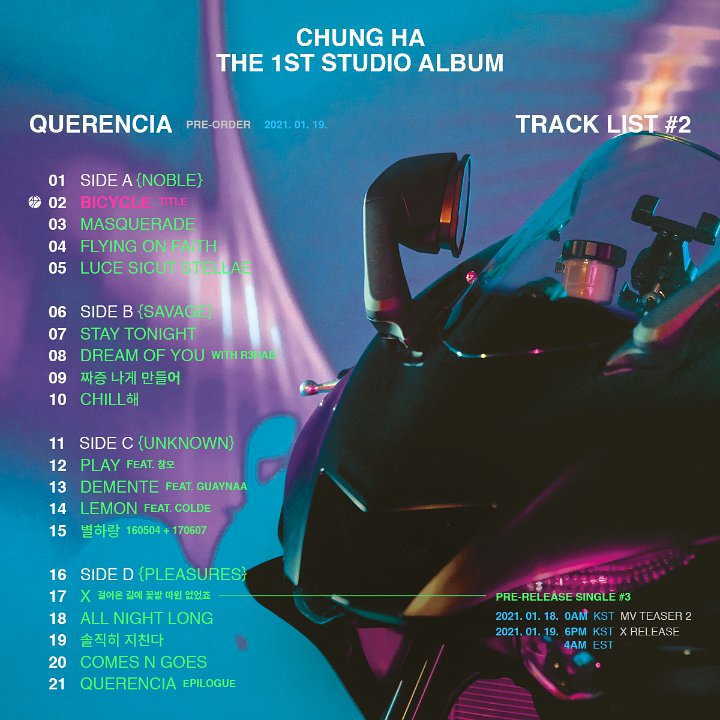 Kim Chung Ha Rilis Tracklist Untuk Studio Album Pertama \'Querencia\', Ini Judul Lagu Utamanya