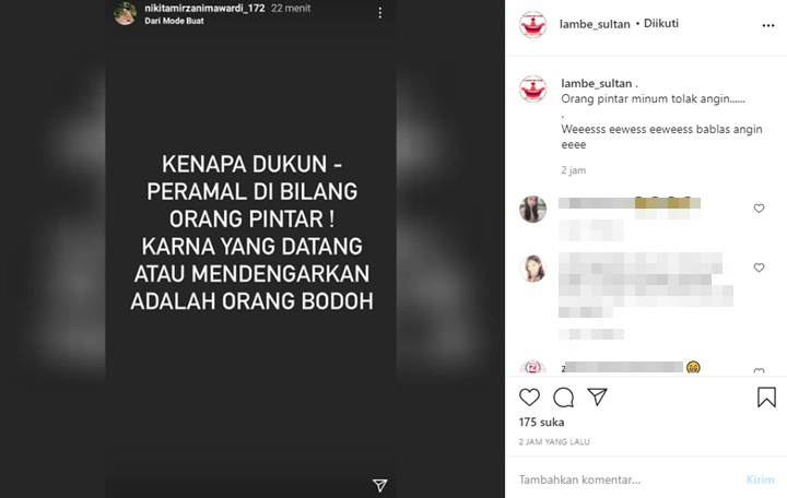 Nikita Mirzani Beber Alasan Peramal Sering Disebut \'Orang Pintar\', Sindir Mbak You?