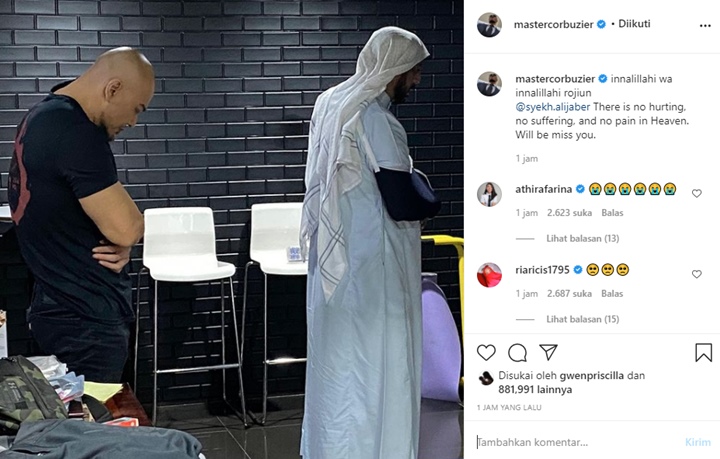 Deddy Corbuzier Bagikan Foto Salat Bareng Syekh Ali Jaber