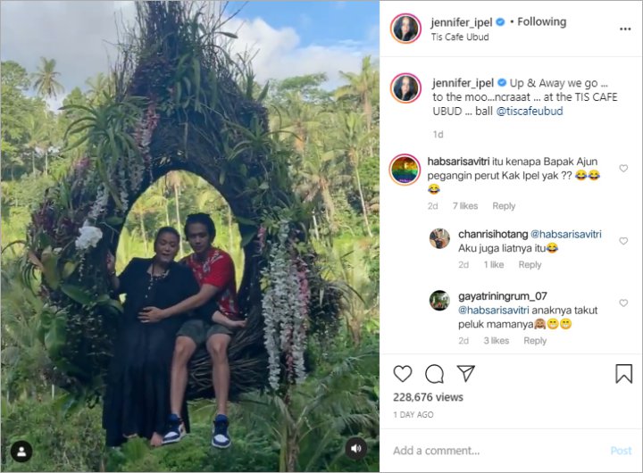 Asyik Liburan, Tangan Ajun Perwira Pegangi Perut Istri Jadi Sorotan Sampai Dikira Hamil