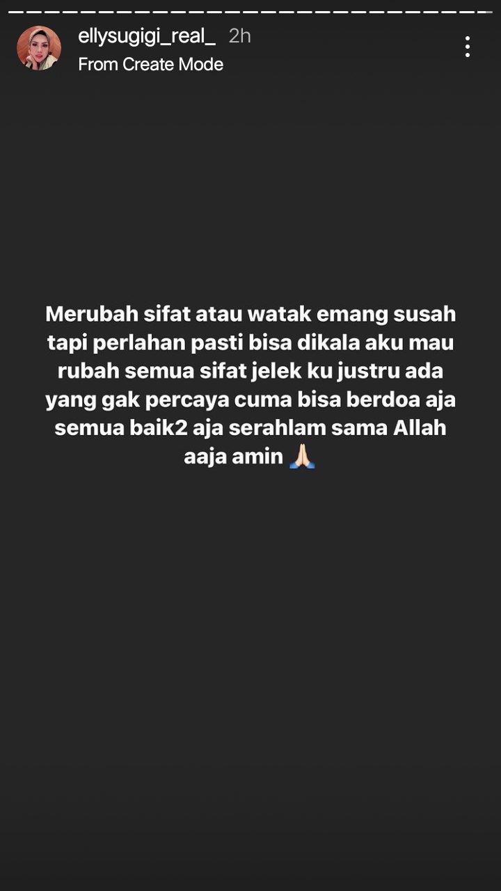 Ingin Ubah Sifat Buruk, Ely Sugigi Curhat Sedih Tak Dipercaya Banyak Orang