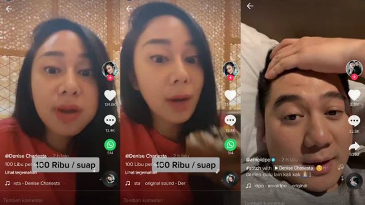 Denise Chariesta Ngamuk Diledek Chef Arnold Usai Pamer Makan Sushi, Malah Makin Dihujat