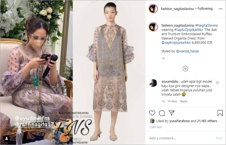 Harga Dress Transparan-Masker Impor Nagita Slavina, Indah Permatasari Dipeluk Manja Arie-Topik Pagi