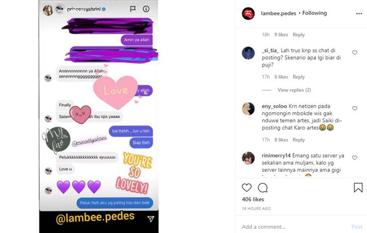 Ayu Ting Ting Pamer Kedekatan dengan Syahrini Sampai Bocorkan Isi Chat, Picu Reaksi Sinis