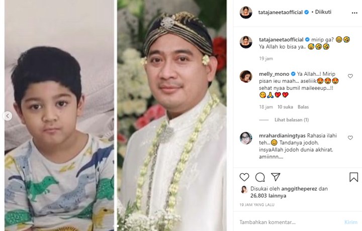Bukan Anak Kandung, Raden Brotoseno dan Putra Tata Janeeta Dinilai Mirip Banget