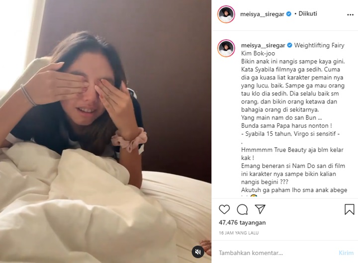 Korban Drakor, Meisya Siregar Bagikan Reaksi Putrinya Usai Nonton \'Weightlifting Fairy Kim Bok-joo\'
