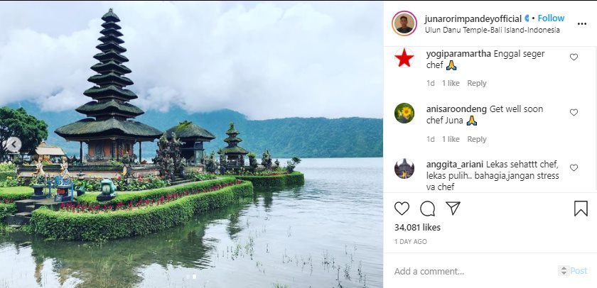 Chef Juna Ngode Positif Covid-19, Banjir Doa dan Dukungan dari Rekan Hingga Penggemar