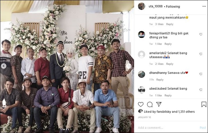 Uta Syahputra Menikah