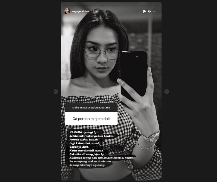 Saking Takutnya Ngutang, Anya Geraldine Pilih Lakukan Ini