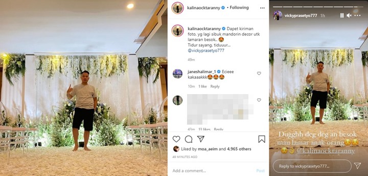 Sibuk Pantau Dekorasi, Vicky Prasetyo Ungkap Perasaan Jelang Lamar Kalina Oktarani