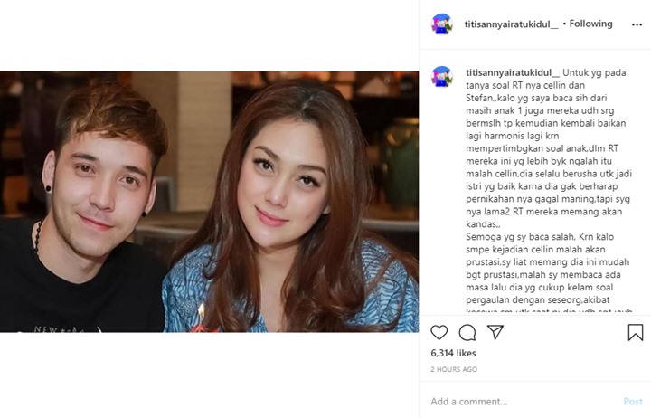 Rumah Tangga Celine Evangelista dan Stefan William Diramal Sudah Bermasalah Sejak Lama