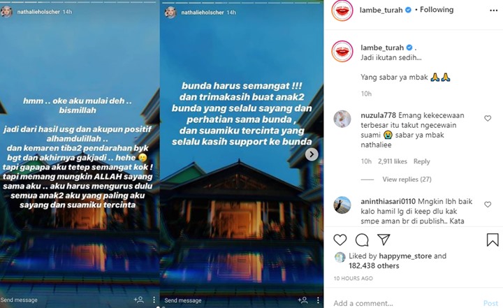 Keguguran, Nathalie Holscher Sedih Karena Takut Bikin Kecewa Sule