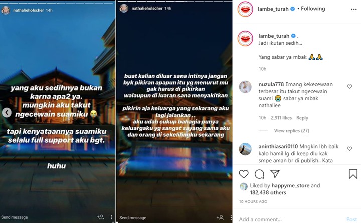 Keguguran, Nathalie Holscher Sedih Karena Takut Bikin Kecewa Sule