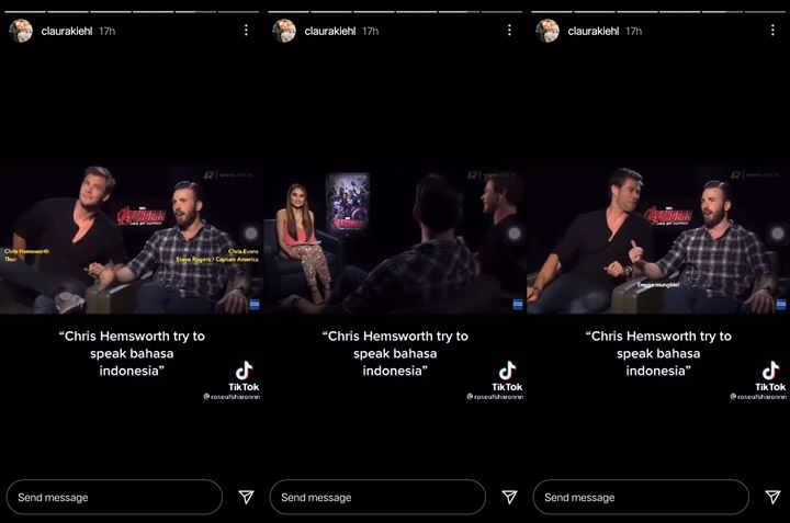 Cinta Laura Kenang Momen Wawancara Chris Hemsworth, Puji Kemampuan Berbahasa Indonesia