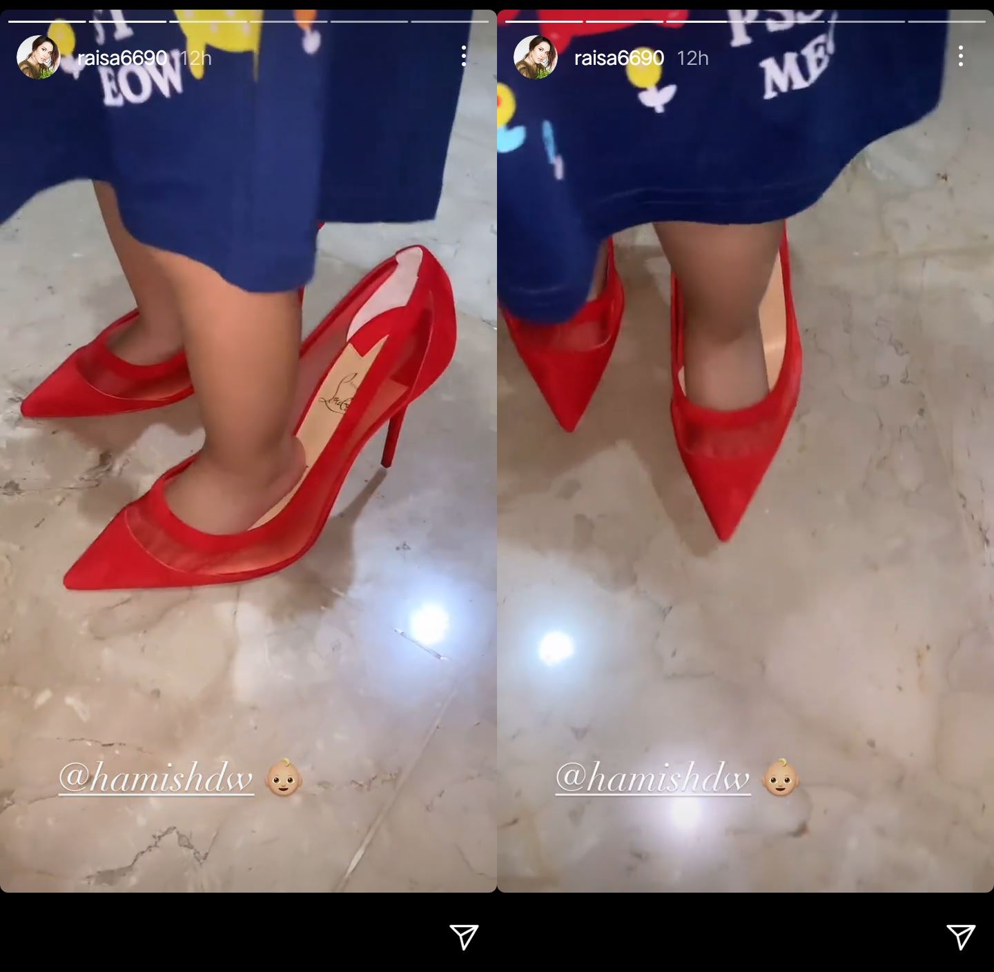 Centil Banget, Raisa Pamer Aksi Sang Putri Jalan Sambil Pakai High Heels