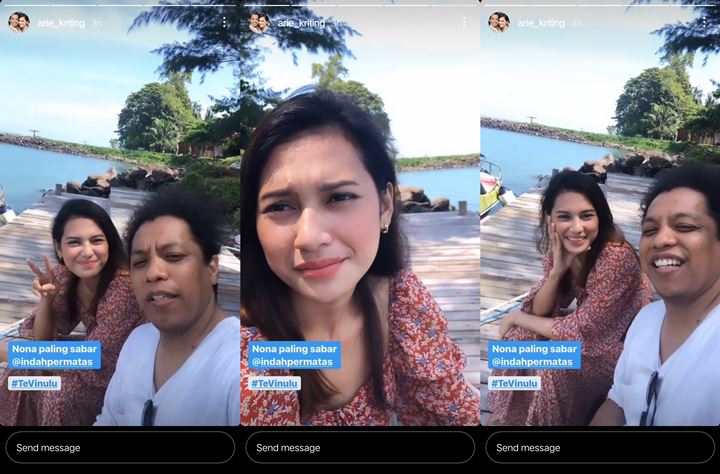 Arie Kriting Puji Indah Permatasari Wanita Paling Sabar, Galau Belum Bisa Ajak Bulan Madu