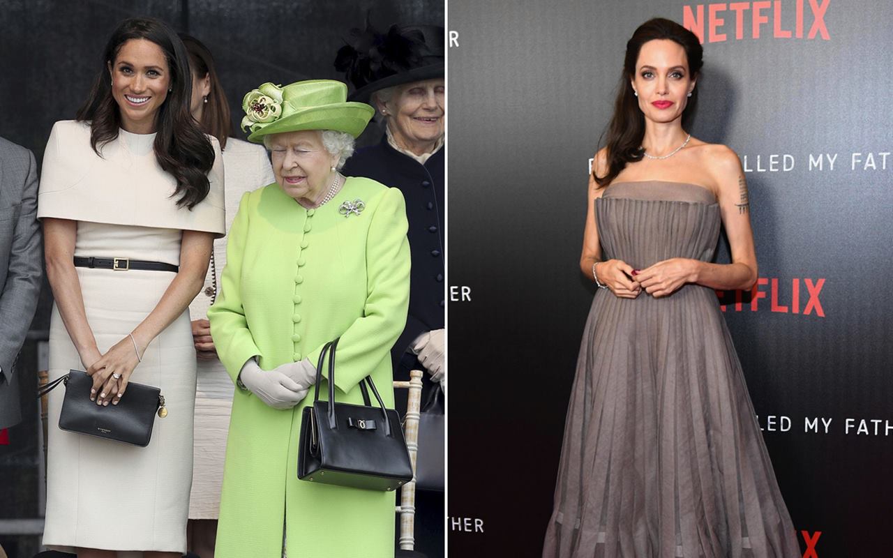 Meghan Markle Meradang Gara-Gara Ratu Elizabeth Dekati Angelina Jolie