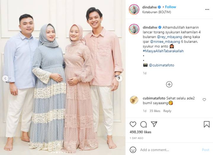 Gelar Acara 4 Bulan Kehamilan, Dinda Hauw Pamer Perut Buncit Bareng Kakak Ipar Cantik
