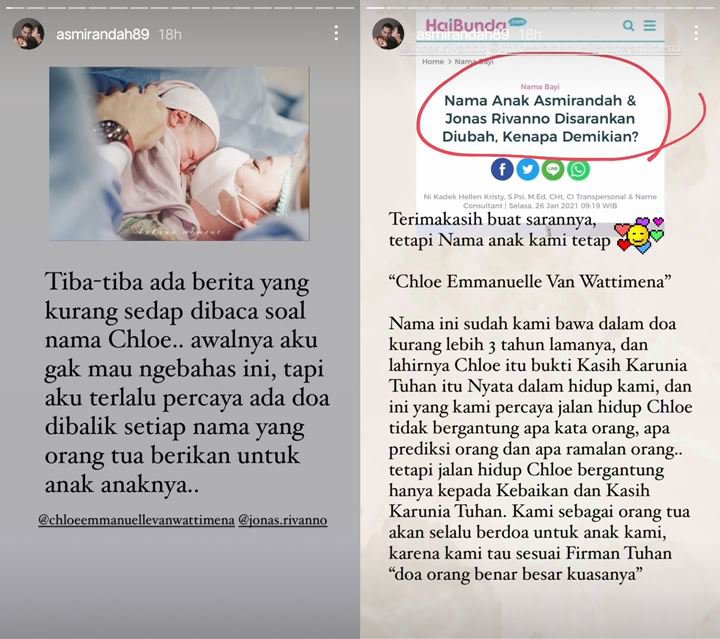 Reaksi Asmirandah Soal Usulan Ganti Nama Anak, Putra Angelina Sondakh Curhat Pilu - Topik Pagi