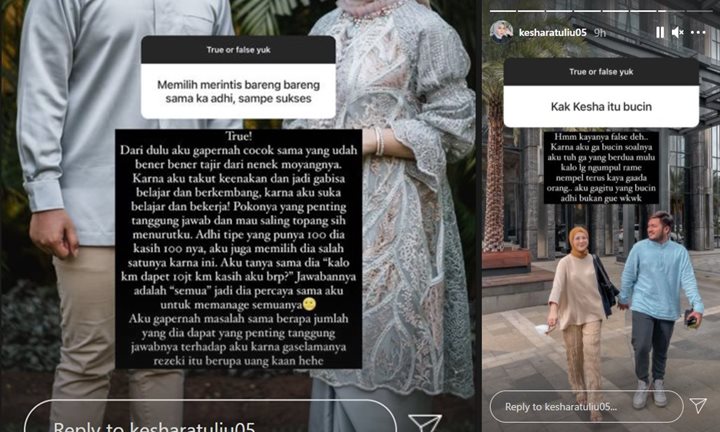 Kesha Ratuliu Gak Pernah Cocok dengan Cowok Tajir, Ini Alasan Yakin Nikahi Adhi Permana
