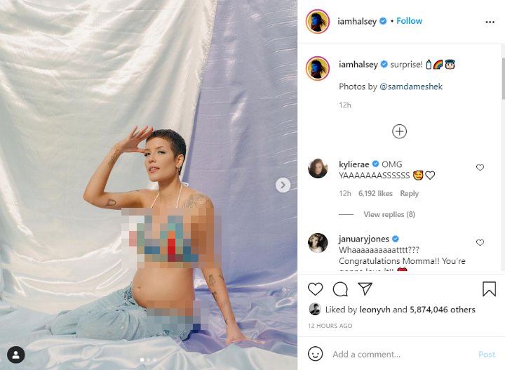 Halsey umumkan kehamilan