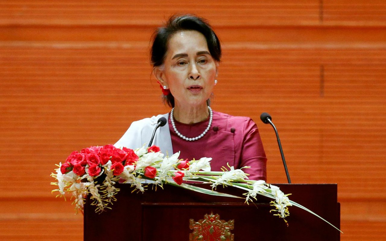 Kondisi Politik Memanas, Pemimpin Myanmar Aung San Suu Kyi Ditahan