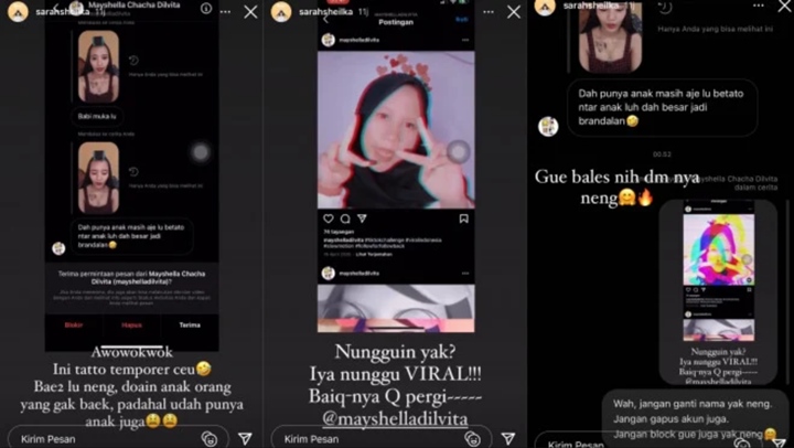 Sarah Sheilka Pamer Tato, Anak Tegar Septian Disebut Bakal Jadi Berandalan