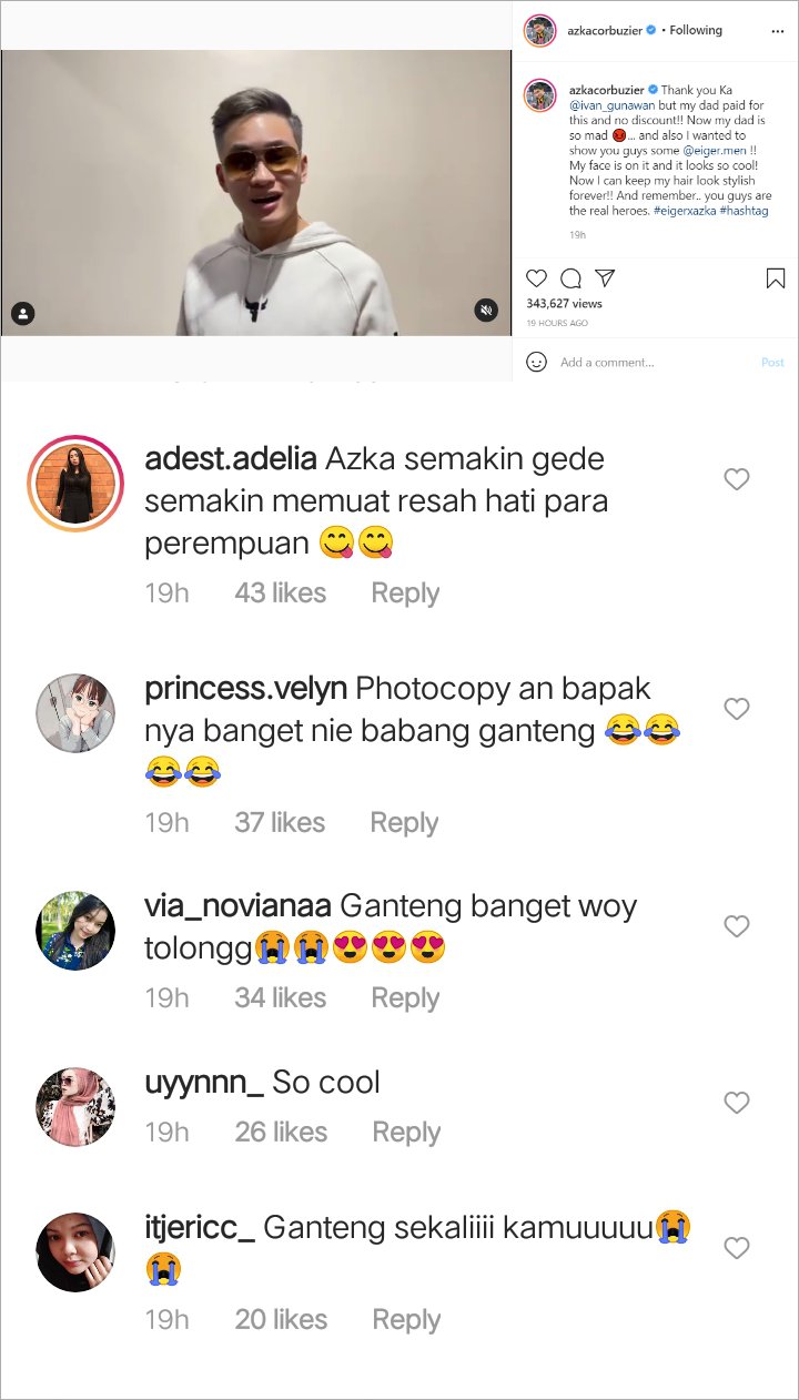 Azka Corbuzier Makin Tampan dengan Model dan Warna Rambut Baru, Netizen: Meresahkan!