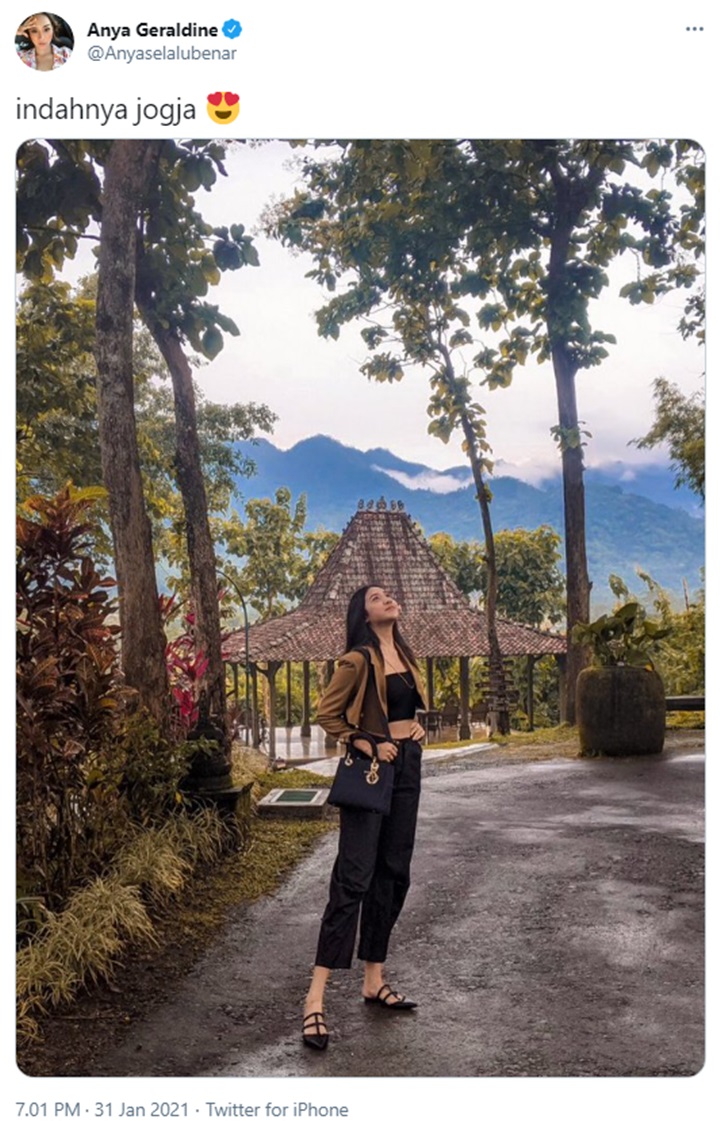 Anya Geraldine Ramai Dikritik Gara-Gara Salah Tulis Nama Tempat Ini