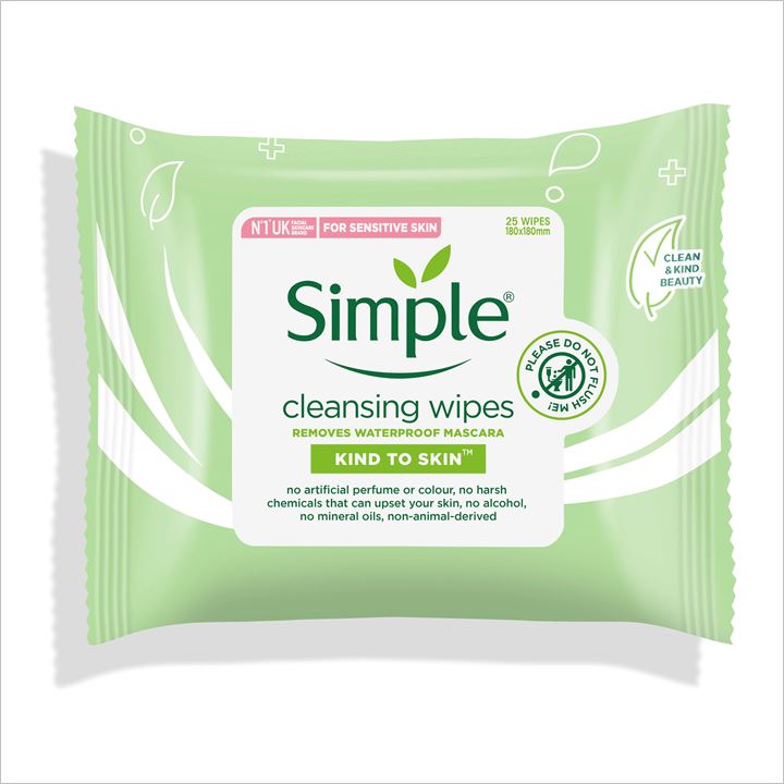 Simple Skincare Cleansing Facial Wipes